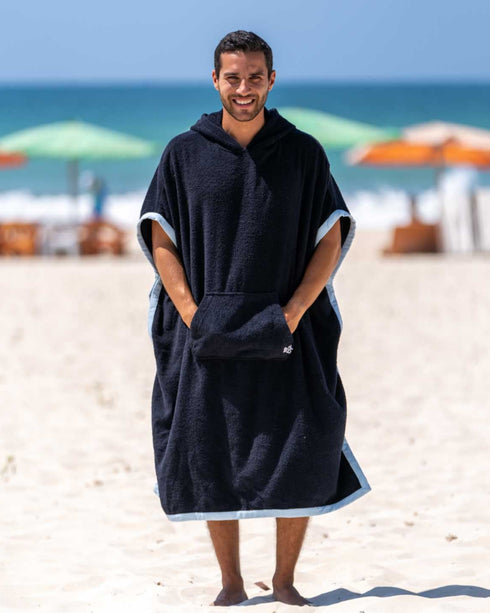 Snuggs Poncho Towel Black